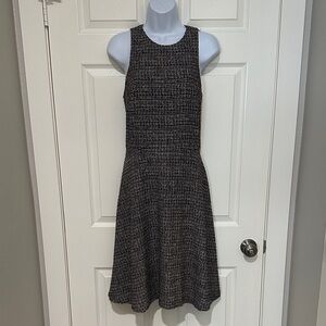 Banana Republic Black and White Tweed Mini Dress